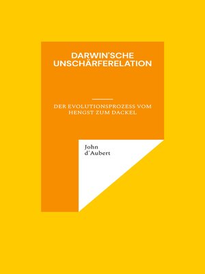 cover image of Darwin'sche Unschärferelation